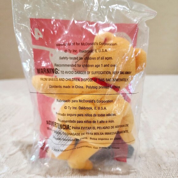 NIP - 2004 McDonald's TY Beanie Babies Happy Meal 25th GOLDEN ARCHES THE BEAR #4 - Picture 3 of 4
